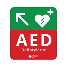 Tablica informacyjna AED kierunkowa (TK-NW)
