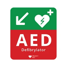 Tablica informacyjna AED kierunkowa (TK-SW)